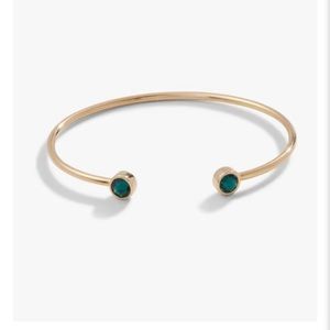 NWT Alex and Ani emerald flex cuff bracelet